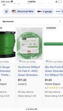 Green thhn wire for sale  Gaffney