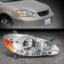 PARA 03-08 TOYOTA COROLLA CARCAÇA CROMADA ESTILO OE LÂMPADA DE FAROL DIREITA TO2503160, usado comprar usado  Enviando para Brazil