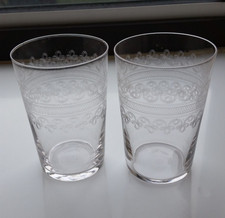 Vintage pair etched for sale  SHEFFIELD