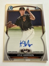 Cartão de controle remoto Kyle Harrison 2023 Bowman Chrome autógrafo 1º #CPA-KH Giants comprar usado  Enviando para Brazil