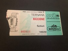 Ternana riccione biglietto usato  Pistoia