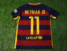 CAMISA DE FUTEBOL BARCELONA BARCA NEYMAR JR 2015/2016 CASA NIKE YOUNG XS comprar usado  Enviando para Brazil