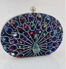 Peacock black clutch for sale  Dade City