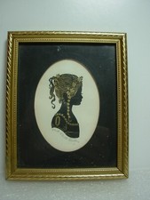 Vintage framed silhouette. for sale  PONTYPRIDD