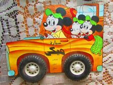 Libros vintage en forma de coche de Mickey de Disney, familia de Mickey, libros infantiles segunda mano  Embacar hacia Argentina