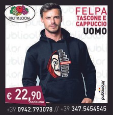 Felpa cappuccio tascone usato  Furci Siculo