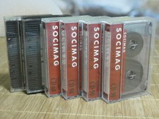 6 X VERY RARE SOCIMAG VINTAGE CASSETTES.  TYPE II. CHROME. GOOD CONDITION. comprar usado  Enviando para Brazil
