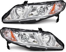 Conjunto de faróis para 2006 2007 2008 2009 2010 2011 Honda Civic par de 4 portas comprar usado  Enviando para Brazil
