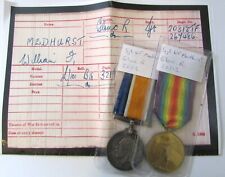 Ww1 medal pair for sale  GLOUCESTER