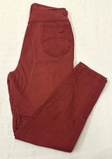 Jeans vintage chique cintura alta para mamãe feito nos EUA 100% algodão vermelho 16 de altura raro HTF comprar usado Jeans vintage chique cintura alta para mamãe feito nos EUA 100% algodão vermelho 16 de altura raro HTF comprar usado  Enviando para Brazil