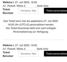 Gebraucht, Karten walküre bayreuther gebraucht kaufen  Hamburg
