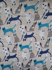 Cat design cotton for sale  FELIXSTOWE