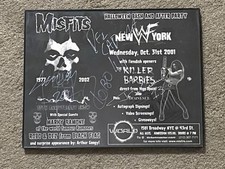 Póster firmado por Misfits 2001 Halloween Bash ROBO y DEZ y otros - Enmarcado 14x11 segunda mano  Embacar hacia Mexico