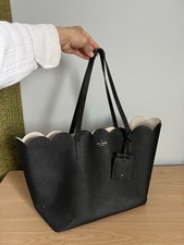 Bolsa tote Kate Spade elegante couro preto detalhe recortado comprar usado  Enviando para Brazil