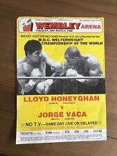 Boxing memorabilia poster. for sale  LONDON
