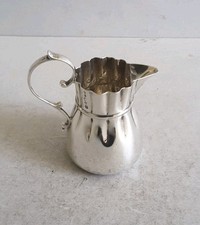 JARRO DE CREME DE PRATA MACIÇA ANTIGO VITORIANO INCOMUM.  54 gms. HT. 8 cm. BIRM. 1896 comprar usado  Enviando para Brazil