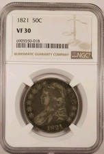Original 1821 50c for sale  Locust