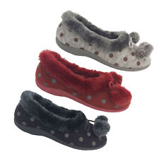 Chinelos de inverno femininos de malha aconchegante macio manchado chinelo , usado comprar usado  Enviando para Brazil