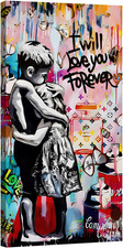 Quadro banksy love usato  Roma