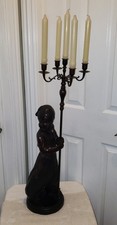 Blackamoor bronze candle for sale  Springdale