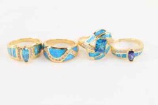 Vermeil rings.22k gold for sale  Dewey