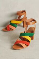 Sandálias Charlotte Stone Olivia vibrante arco-íris colorblocking camurça tamanho 8 comprar usado  Enviando para Brazil
