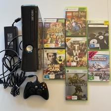 Console Microsoft XBOX 360 S Slim 250GB + controle e jogos com fio comprar usado  Enviando para Brazil