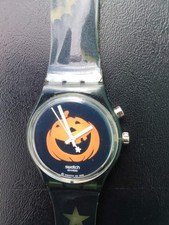 Vintage 1998 Loomi Swatch Happy Nightmare GN906 Relógio Abóbora Halloween Funciona comprar usado Vintage 1998 Loomi Swatch Happy Nightmare GN906 Relógio Abóbora Halloween Funciona comprar usado  Enviando para Brazil