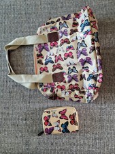 Butterfly handbag matching for sale  KING'S LYNN