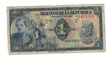 BILLETE COLOMBIA UN PESO ORO 1929 SERIE R segunda mano  Embacar hacia Argentina