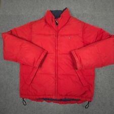 Jaqueta masculina vintage Tommy Hilfiger Puffer GRANDE vermelha manga longa esportiva tamanho G comprar usado  Enviando para Brazil