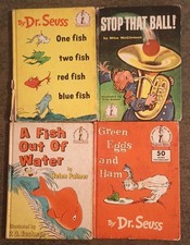 Lot of 7 vintage children's books by Dr. Seuss and others : Cat Hat + Fish + Ham segunda mano  Embacar hacia Mexico