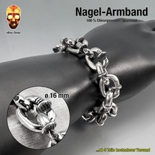Nagel armband silber gebraucht kaufen  München