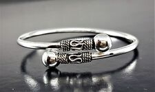 Usado, Deslumbrante pulseira feminina de prata esterlina 925 Artisan Bali Bead oxidada comprar usado  Enviando para Brazil
