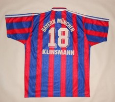 CAMISA HOME ADIDAS BAYERN MUNICH 1995-97 - KLINSMANN #18 (L) Jersey Trikot comprar usado  Enviando para Brazil