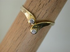 Gelbgoldring 333 zirkonia gebraucht kaufen  Schwendi