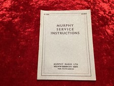 Murphy service manual for sale  BRAINTREE