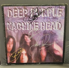 Cabeça de máquina lp assinada por Deep Purple, 5 membros, original, vintage, ótimos presentes, 7, usado comprar usado  Enviando para Brazil