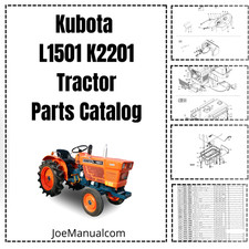 Kubota L1501 L2201 Instrukcja części ciągnika na sprzedaż  PL