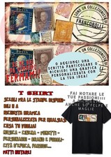 Shirt francobollo collezione usato  Italia