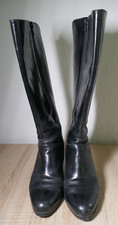 Wonders schwarze lederstiefel gebraucht kaufen  Laubach