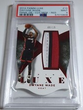 2014 Luxe Dwyane Wade PRIME PATCH RED /15 Game Jersey Die-Cut PSA 9 (POP 2), usado comprar usado 2014 Luxe Dwyane Wade PRIME PATCH RED /15 Game Jersey Die-Cut PSA 9 (POP 2), usado comprar usado  Enviando para Brazil