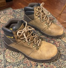 Bota de trabalho masculina Caterpillar Charge impermeável biqueira de liga marrom P91317 NOVA TAM 10.5, usado comprar usado  Enviando para Brazil