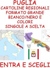 Cartoline regionali puglia usato  Milano