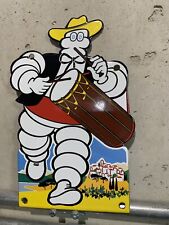 Placa de gás porcelana cortada estilo vintage vendas serviço de pneus Michelin 8”, usado comprar usado  Enviando para Brazil