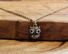 Owl pendant necklace for sale  Kearneysville