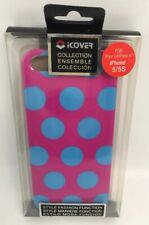 Capa fina durável rosa quente azul-petróleo bolinhas para Apple iPhone 5 5s 5c SE, usado comprar usado  Enviando para Brazil