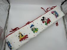 Protector de cuna vintage 1986 Dundee Disney Mickey Mouse & Friends corbata segunda mano  Embacar hacia Argentina