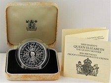 1980 Royal Mint The Queen Mother 80º aniversário prata prova 25p coroa, certificado de autenticidade, caixa comprar usado  Enviando para Brazil