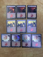 Magic The Gathering - Fogo e Relâmpago - Lote de 10 Foil Lands comprar usado Magic The Gathering - Fogo e Relâmpago - Lote de 10 Foil Lands comprar usado  Enviando para Brazil